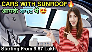 Top 5 Cheapest Sunroof😍Cars Under 10 Lakh in india🔥Top 5 Affordable Sunroof Cars Under 10 Lakh 2024 [upl. by Enelyak]