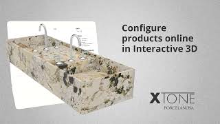 XTONE by Porcelanosa launch an online 3D product configurator [upl. by Norahc]