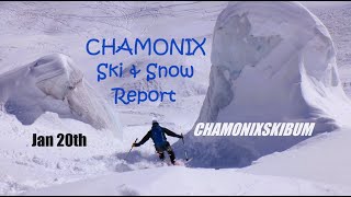 CHAMONIX Ski and Snow Report week 8  Rollercoaster Weather and Epic Italian POW [upl. by Sessilu933]