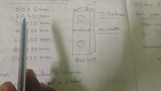 Copper amp Alluminium Busbar size calculation 33 KV amp 11 KV Bus bar [upl. by Gee]