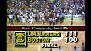 Final 2 Minutes of the 1985 NBA Finals Game 6 Lakers at Celtics [upl. by Anoy]