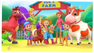 Old Farmer Joe Had A Farm  Joes Farm Song For Kids  Nursery Rhymes and Baby Songs [upl. by Reyna105]