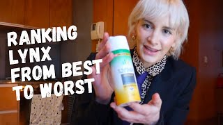 Ranking Lynx Deodorant From Best To Worst [upl. by Noillimaxam842]