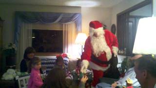 Santa Visits Herring Family Christmas 2010 [upl. by Ajtak522]