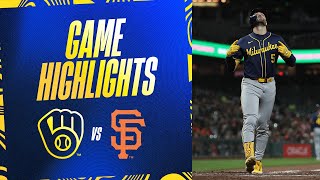 Brewers vs Giants Game Highlights 91024  MLB Highlights [upl. by Adnama]