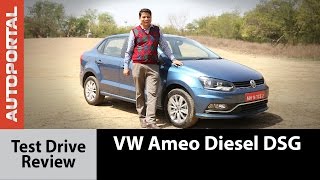 Volkswagen Ameo Diesel DSG Test Drive Review  Autoportal [upl. by Abad]