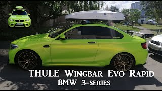 How to Fit Thule WingBar EVO Roof rack fixed points for BMW 3 Series [upl. by Charry]