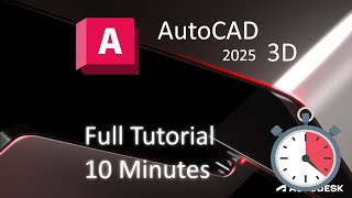 AutoCAD 2025  3D Tutorial For BEGINNERS [upl. by Ayotaj]