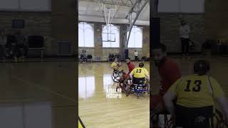 HalfCourt Hook Shot in a Wheelchair 🤯 [upl. by Mcclary577]