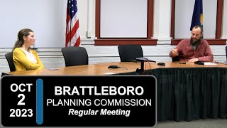 Brattleboro Planning Commission Brattleboro PC Mtg 10223 [upl. by Kitarp96]