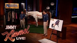 Jimmy Kimmel and Guillermo Pitch Horse Pants on Shark Tank [upl. by Cestar]