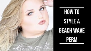 How To Style a Beach Wave Perm [upl. by Riatsala374]