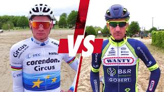 Mathieu Van der Poel vs Wanty Groupe Gobert 1 [upl. by Slerahc]