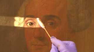 How Old Paintings Are Professionally Restored [upl. by Hodess576]