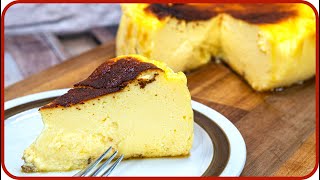 Verbrannter Käsekuchen  San Sebastian Cheesecake Rezept deutsch  3 TIPPS damit er gelingt [upl. by Yanad]