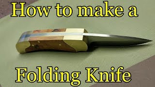 How to make a folding knife Template [upl. by Fowkes11]