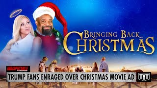 MAGA Minions RAGE Over Black Man Wearing Santa Hat In Christmas Movie Ad [upl. by Hunter]