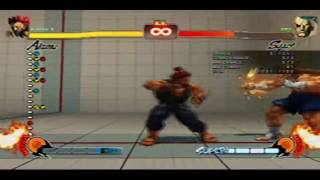 SF4 Akuma 75 hit combo Roundhouse Loop into Demon [upl. by Fatimah490]