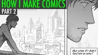 How I Make Comics Pt 2 InkingToningLettering [upl. by Yenduhc]