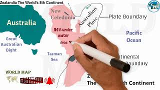 Zealandia 8th continent that is underwater in the pacific ocean Is Zealandia a confirmed continent [upl. by Vergil]