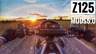 Kawasaki Z125 Wheelies amp Mods 50 [upl. by Ahsemit]