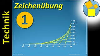 Zeichenübung 1  Technisches Zeichnen  Rueff [upl. by Sewel]