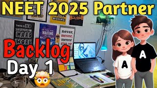 NEET 2025  Backlog Day 1😡 backlog neet2025 studyvlogpw [upl. by Nnylatsyrk]