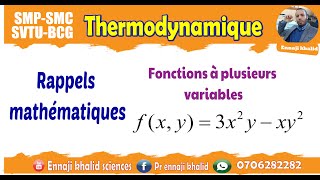 Rappels mathématiques thermodynamique [upl. by Engvall]