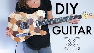 DIY Telecaster Guitar  Woodworking Project  CNC  Guitar Kit [upl. by Lletniuq]