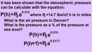 Algebra  Exponential Growth and Decay Word Problems 4 of 7 Air Pressure [upl. by Christian]