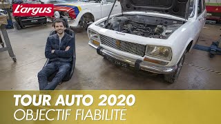 Tour Auto 2020  la fiabilisation des Peugeot 504 [upl. by Lajet445]