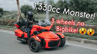 CanAm Spyder F3 Limited Ed First Ride  Review by Kenji Moto [upl. by Ahsimal]