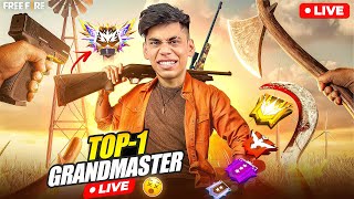 🔴Live Serious Day For TOP 1😡New Season Grandmaster Road to Top1👽🔥Garena Free Fire🔥 [upl. by Krispin]