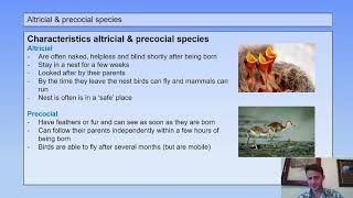 1 HV 7th grade  What is biology  7  Altricial vs Precocial species [upl. by Lorenzo]