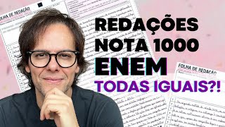 REDAÇÕES NOTA 1000 ENEM SÃO PRATICAMENTEIGUAIS [upl. by Louanna]