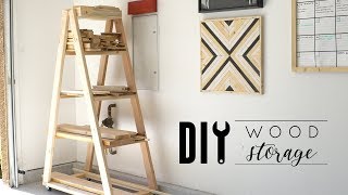 DIY Rolling Wood Storage [upl. by Ayahsey357]