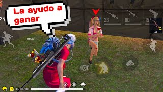 ENCONTRE A UNA BOTSITA Y INTENTE AYUDARLA A GANAR LA PARTIDA EN CLASIFICATORIA FREE FIRE [upl. by Vail504]