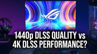 DLSS Quality 1440p vs DLSS Performance 4K Which Is Better [upl. by Maillil]