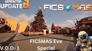 Building Massivie FICSMAS Factory on Makoria  Satisfactory U8 Early Access VOD 1 [upl. by Ahsienal]