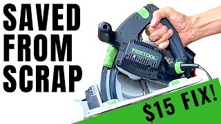 I Resurrected my Festool TS55 tracksaw for less than a tenner [upl. by Dlaner750]