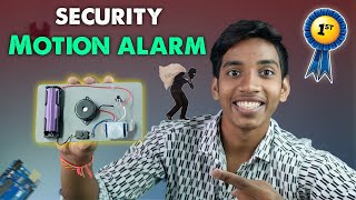 Science Day Best Project  How To Make Motion Security Alarm  Telugu Experiments PIR Motion Sensor [upl. by Patterman]