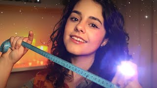 ASMR Inspecting amp Measuring your face 💖Light triggers Tracing Measuring Tape [upl. by Colner]