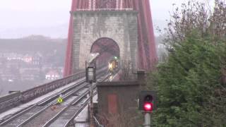 Dalmeny Station amp The Forth Railway Bridge Scotland [upl. by Kcolttam]