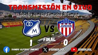 AUDIO EN VIVO  MILLONARIOS FC VS JUNIOR FC  EMISORA ATLANTICO 1070 AM  NARRA  RAMIRO JIMENE… [upl. by Allenad]