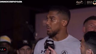 😵 Anthony Joshua LOSES IT on Juiced Husband amp Wife Jarrell Miller amp Dillian Whyte [upl. by Avin616]