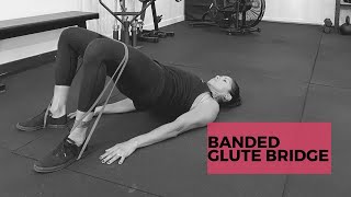 Banded Glute Bridge [upl. by Aizirtap198]