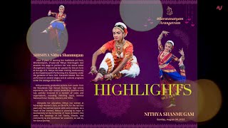 Nithya Shanmugam  Bharatanatyam Arangetram  Dance  Highlights  2023 [upl. by Schafer]