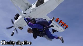 Footage of My Charity Skydive amp review  UK  North East England [upl. by Enileda]