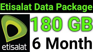 HOW TO ACTIVATE ETISALAT 180 GB INTERNET 180 DAY OFFER 2024 [upl. by Akerehs]