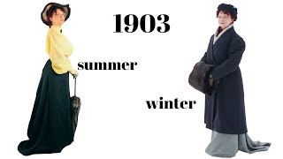 Getting dressed 1903 summer vs winter [upl. by Osy]